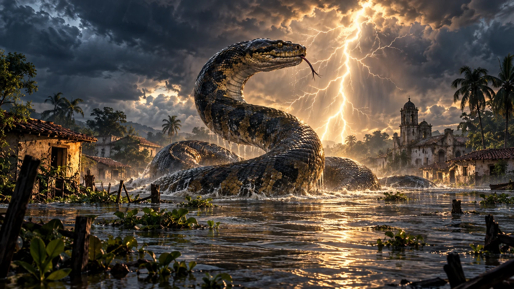 El hombre serpiente y el Pueblo Viejo de Cunduacán