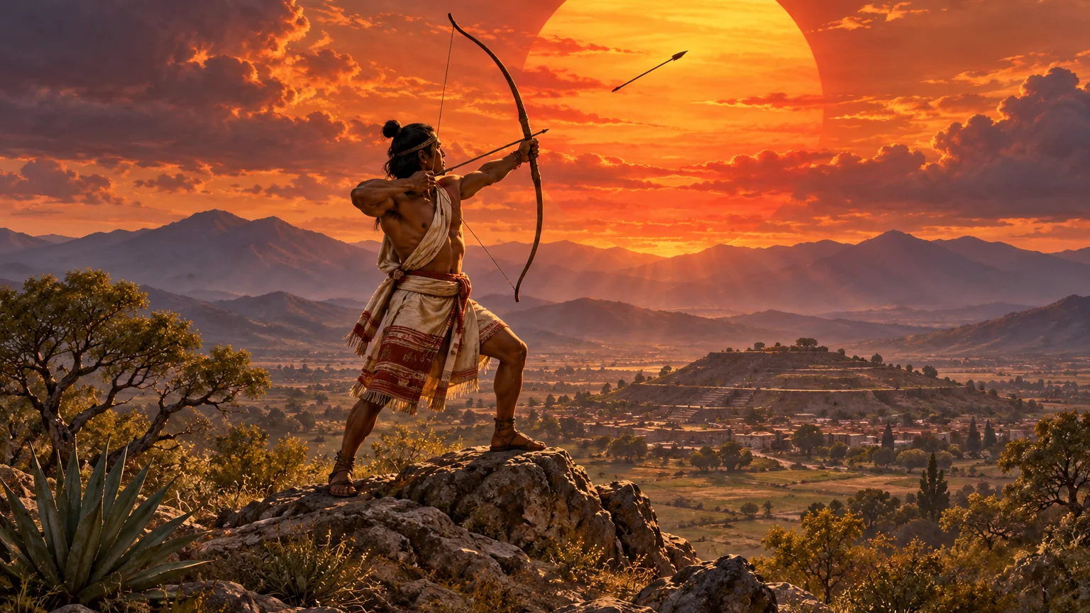 El Flechador del Sol y la tierra conquistada