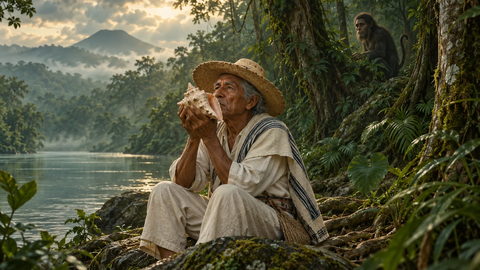 El Sambomono y el caracol de su padre
