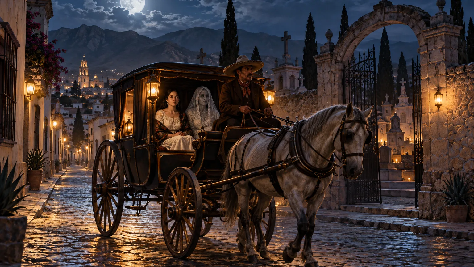 La pasajera del carretón de la Muerte
