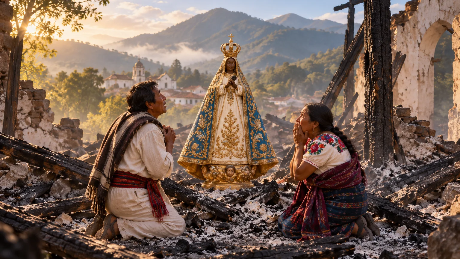 La Virgen de Juquila que permaneció entre las cenizas
