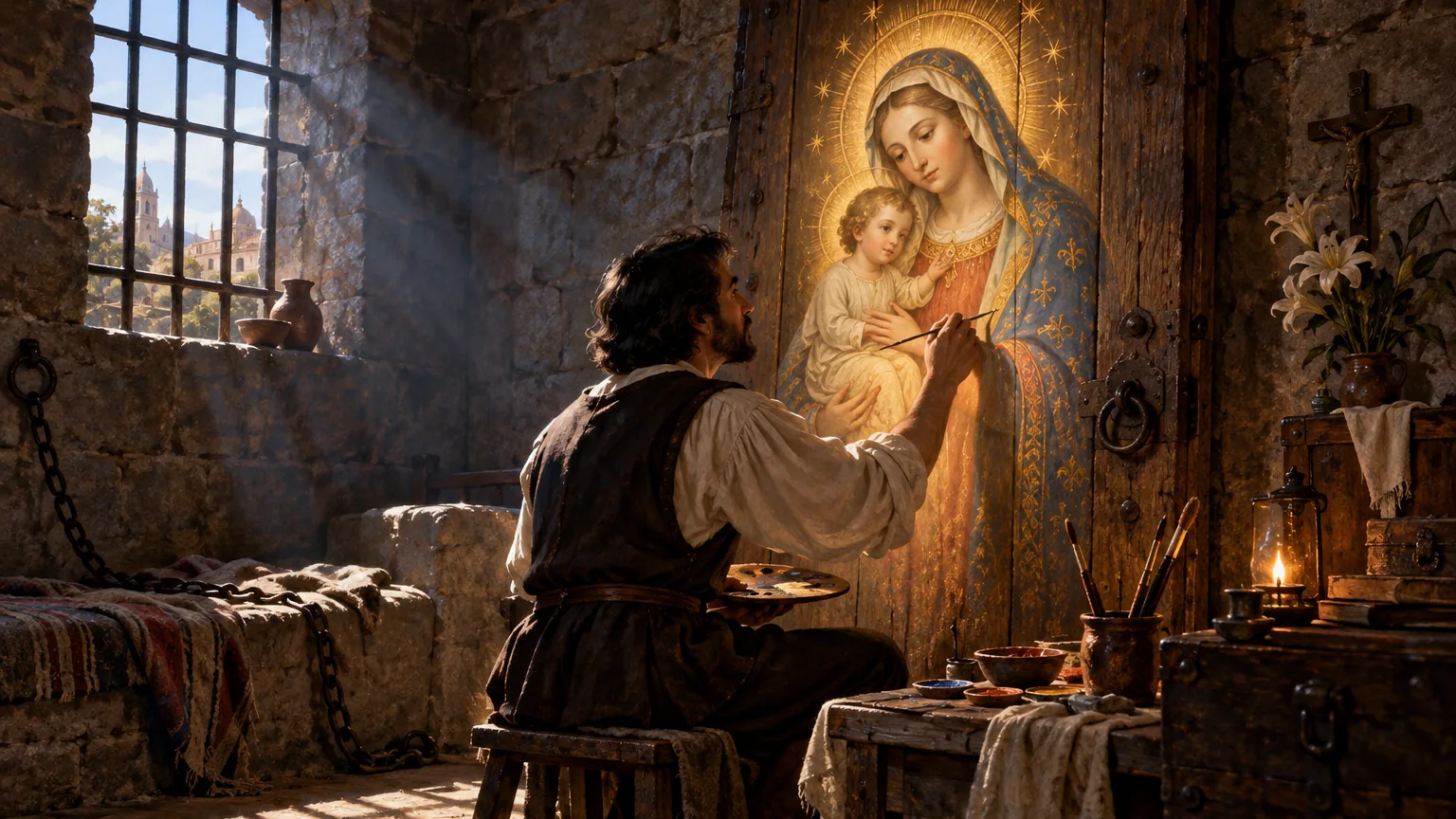 La Virgen del Perdón y el pintor preso