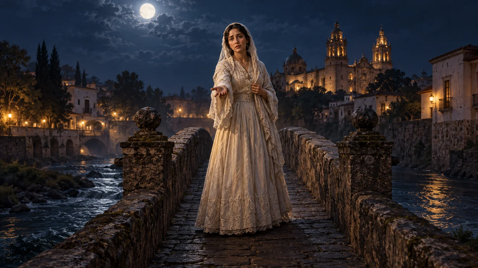 María del Rosario y el Puente de Ovando