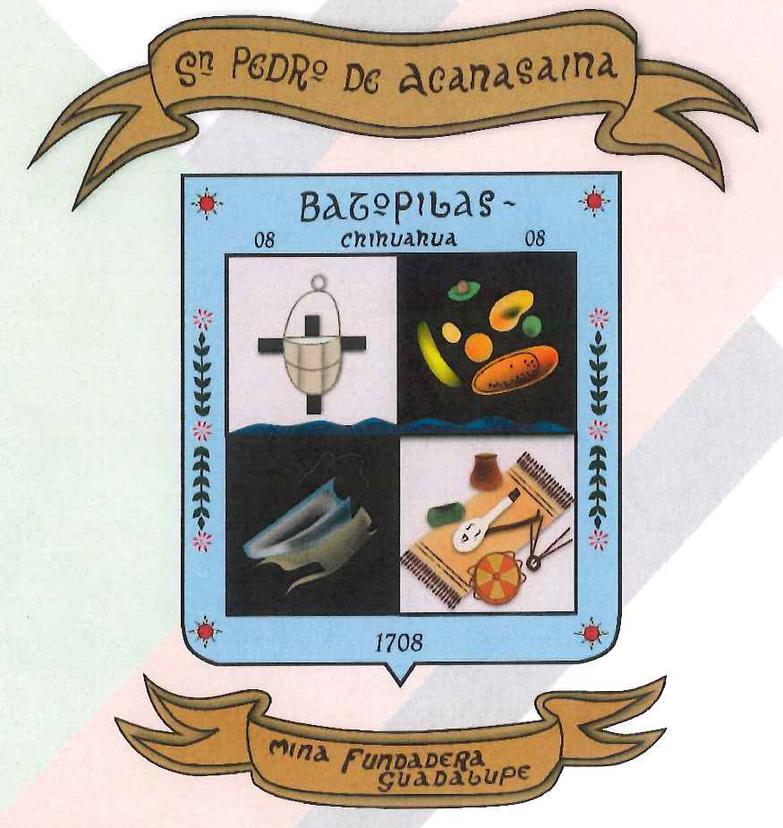 Escudo municipal de Batopilas de Manuel Gómez Morín