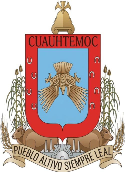 Escudo municipal de Cuauhtémoc