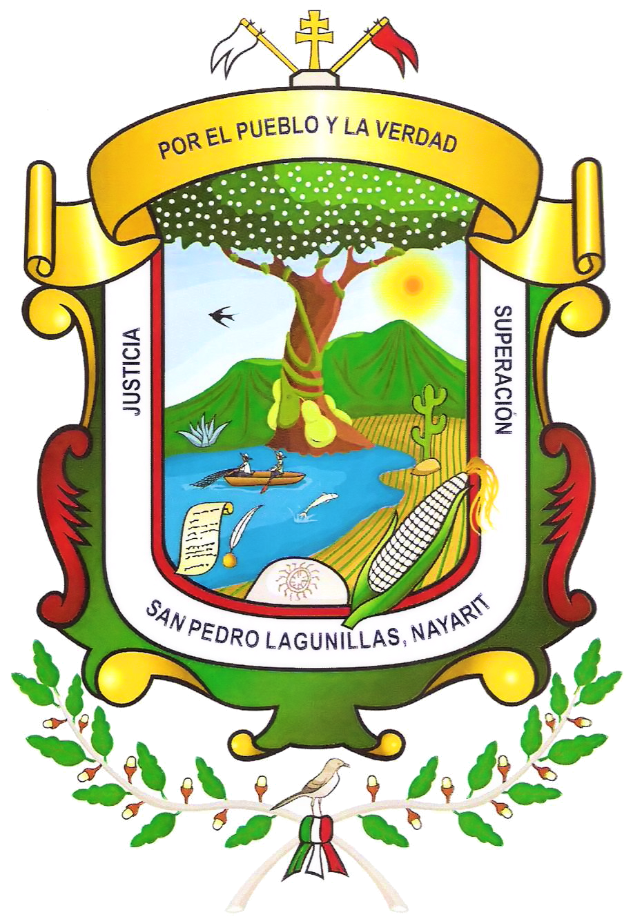 Escudo municipal de San Pedro Lagunillas